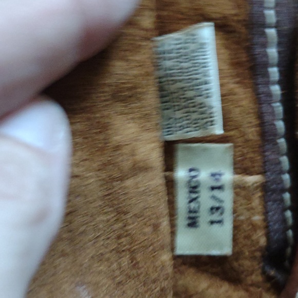 Rare vintage brown leather and suede reversible jacket 100% genuine from Mexico - Picture 7 of 8